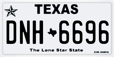 TX license plate DNH6696