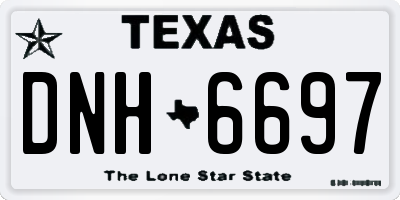 TX license plate DNH6697