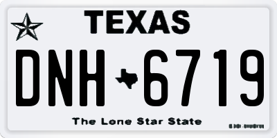 TX license plate DNH6719