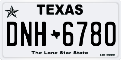 TX license plate DNH6780