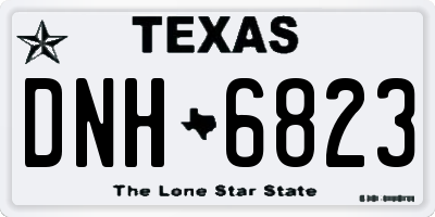 TX license plate DNH6823