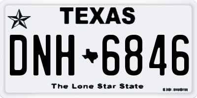 TX license plate DNH6846