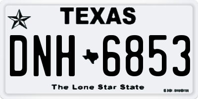 TX license plate DNH6853
