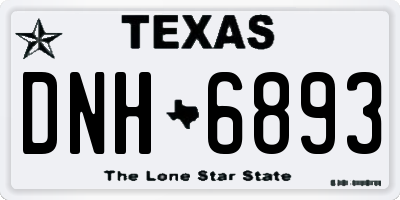 TX license plate DNH6893