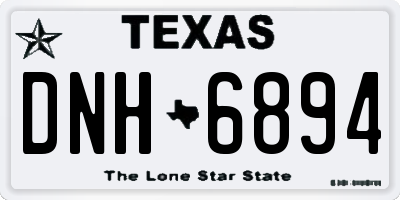 TX license plate DNH6894