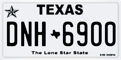 TX license plate DNH6900