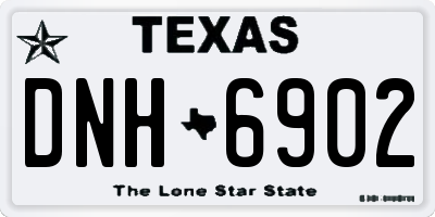 TX license plate DNH6902