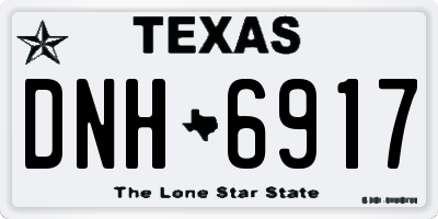 TX license plate DNH6917
