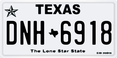 TX license plate DNH6918