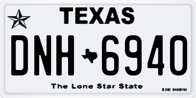 TX license plate DNH6940