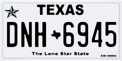 TX license plate DNH6945