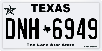 TX license plate DNH6949