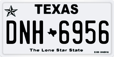TX license plate DNH6956