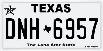 TX license plate DNH6957