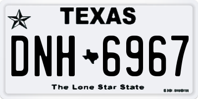 TX license plate DNH6967