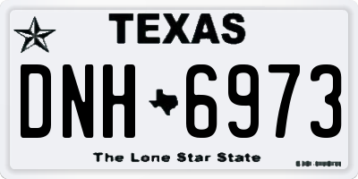 TX license plate DNH6973