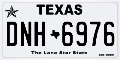 TX license plate DNH6976