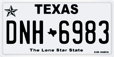 TX license plate DNH6983