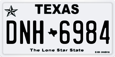 TX license plate DNH6984