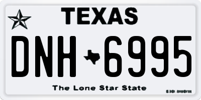 TX license plate DNH6995