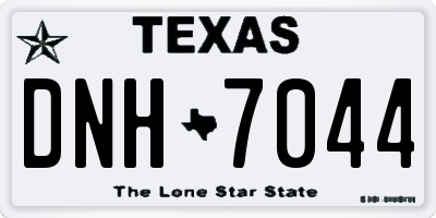 TX license plate DNH7044