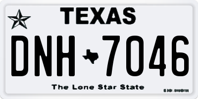 TX license plate DNH7046