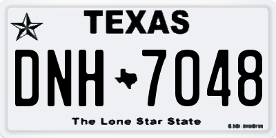 TX license plate DNH7048