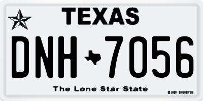 TX license plate DNH7056