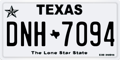 TX license plate DNH7094