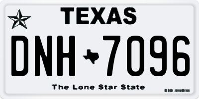 TX license plate DNH7096