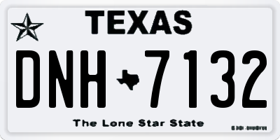 TX license plate DNH7132