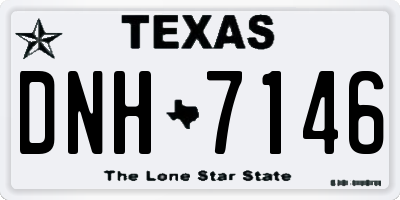 TX license plate DNH7146