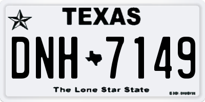 TX license plate DNH7149