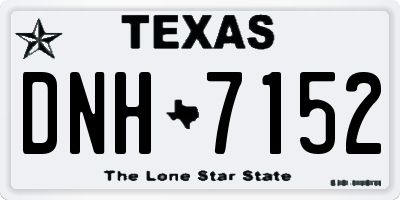 TX license plate DNH7152