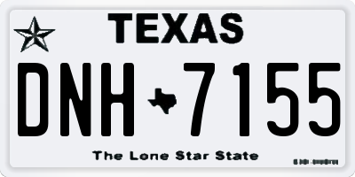 TX license plate DNH7155