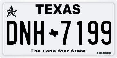 TX license plate DNH7199