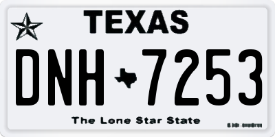 TX license plate DNH7253