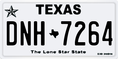 TX license plate DNH7264