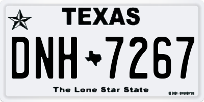 TX license plate DNH7267