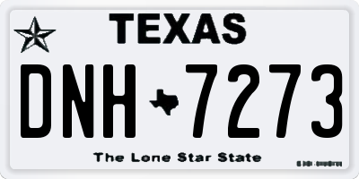 TX license plate DNH7273