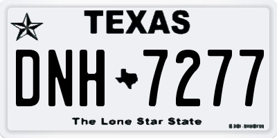 TX license plate DNH7277