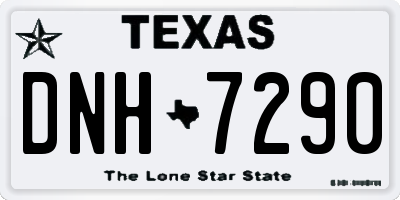 TX license plate DNH7290