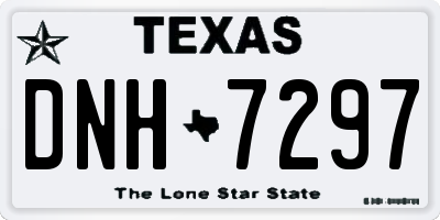 TX license plate DNH7297