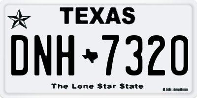 TX license plate DNH7320