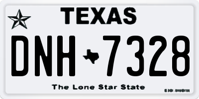 TX license plate DNH7328