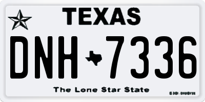 TX license plate DNH7336
