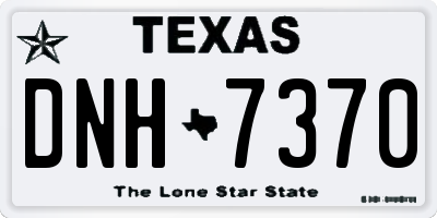 TX license plate DNH7370