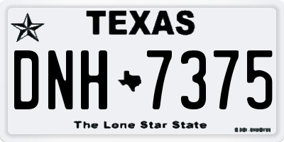 TX license plate DNH7375