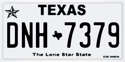 TX license plate DNH7379
