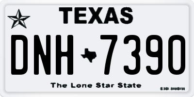 TX license plate DNH7390